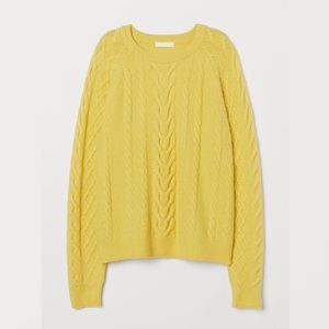 Soft Cable Knit Crewneck Sweater